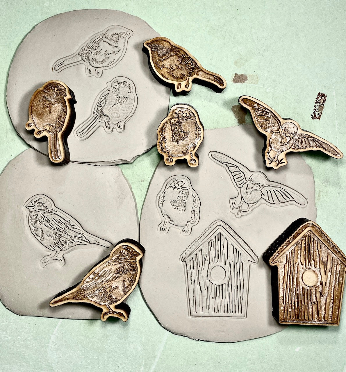Birds on a Fence Collection- Stamp Bundle