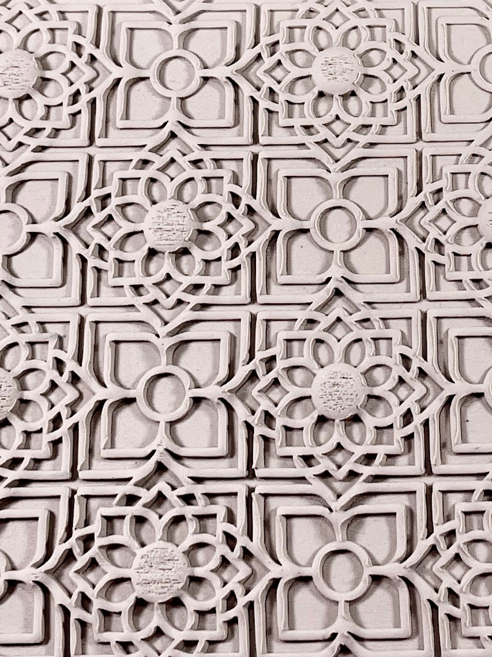 Moroccan Lattice Textured Rolling Pin