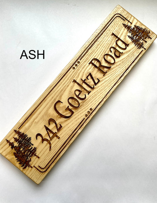 24" Custom Sign- White Ash Wood