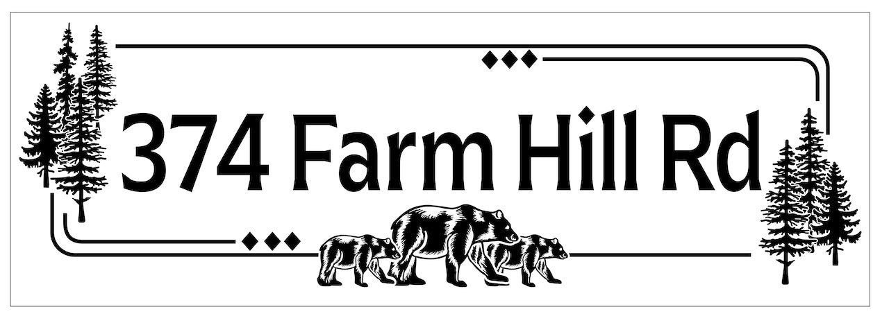 24" Custom Sign- Cypress Wood