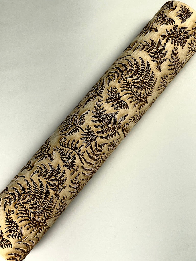 Fiddlehead Ferns Textured Rolling Pin