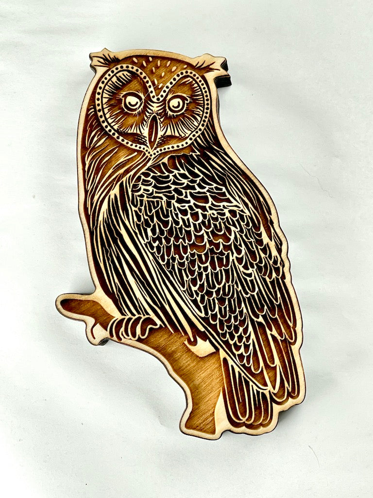 Owls (Front Facing) - Stamp – Vermont Pottery Works owls-front-facing-stamp-vermont-pottery-works