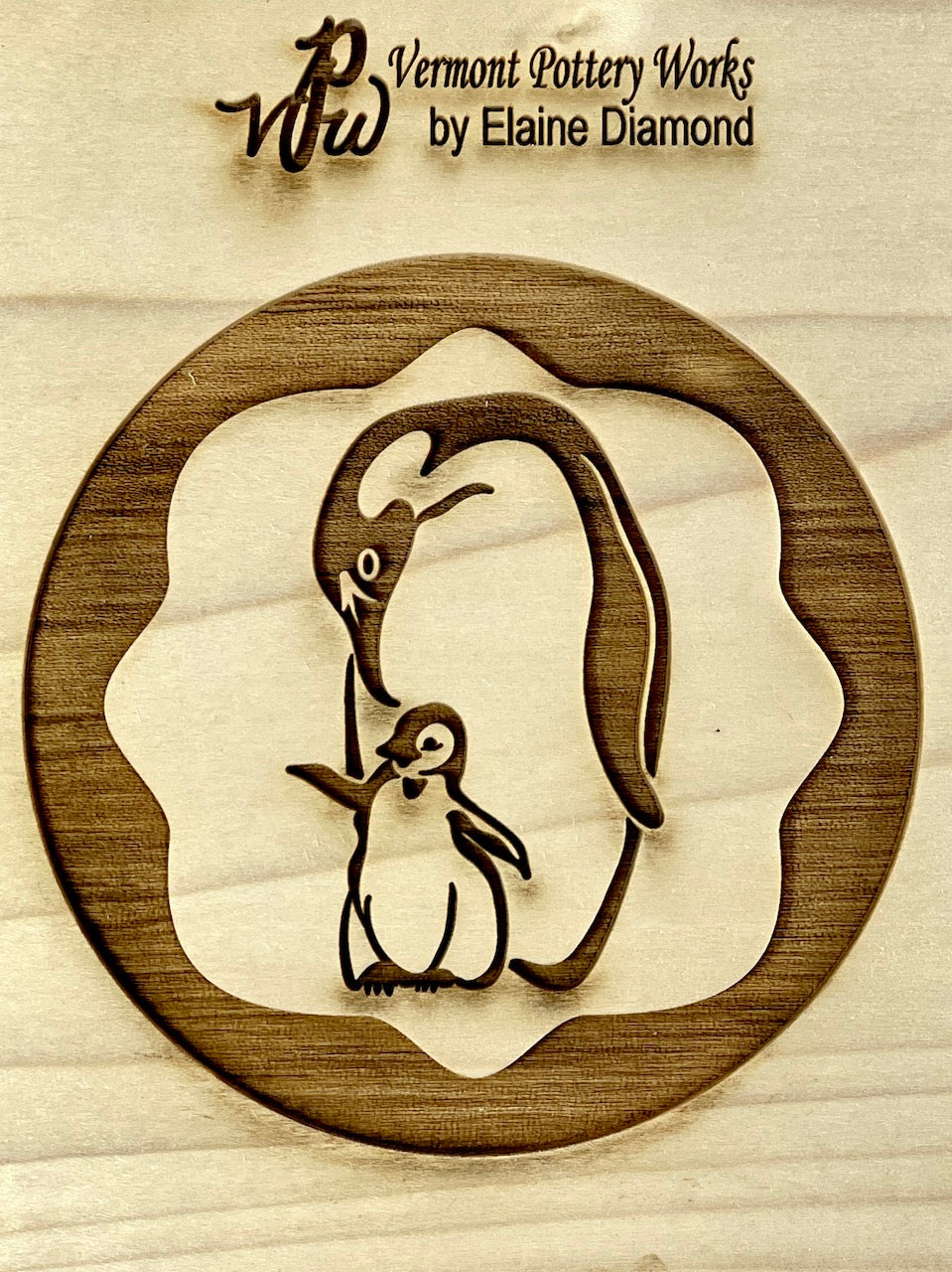 Penguins Textured Mug Plank