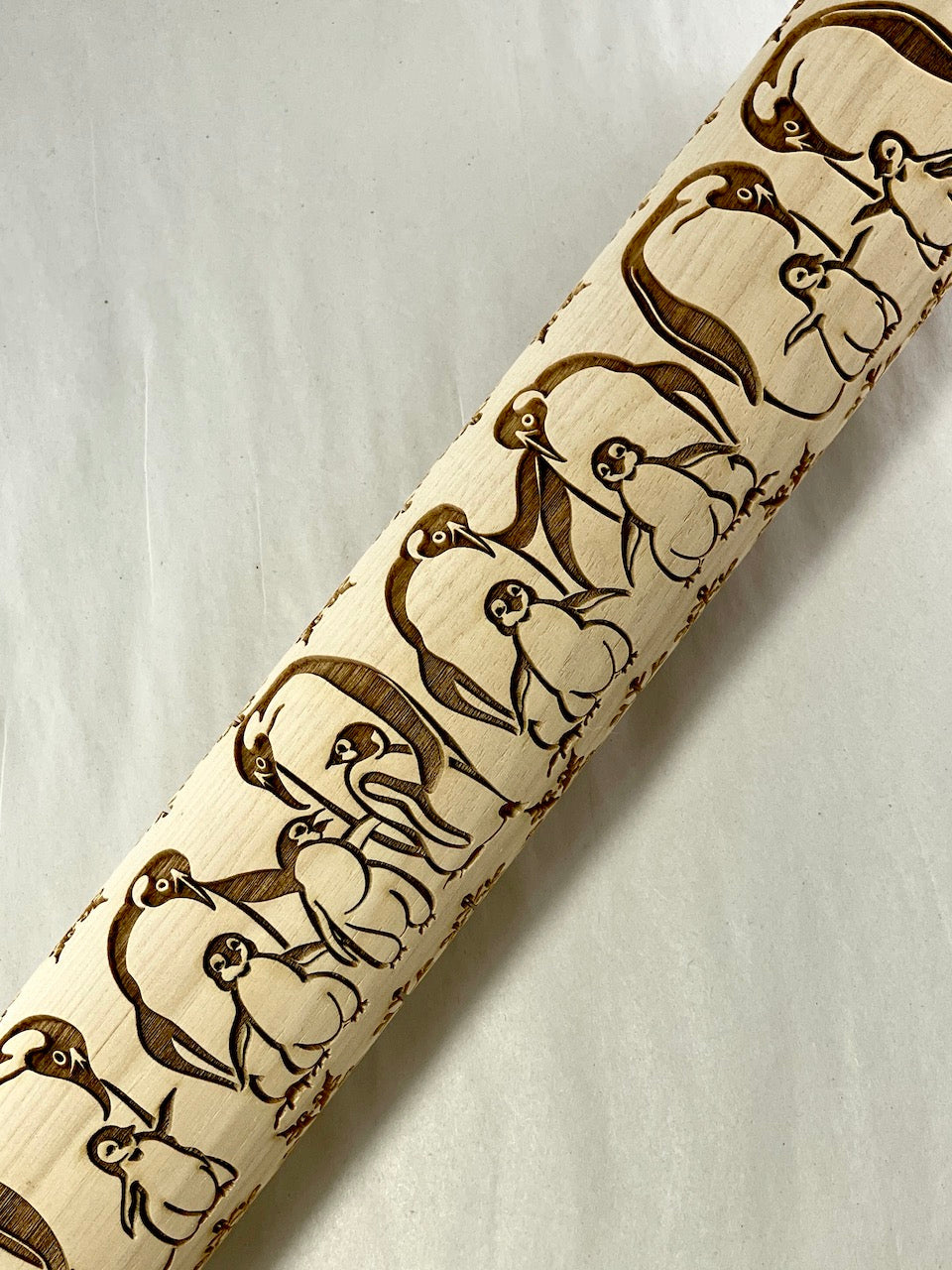 Penguins Textured Rolling Pin