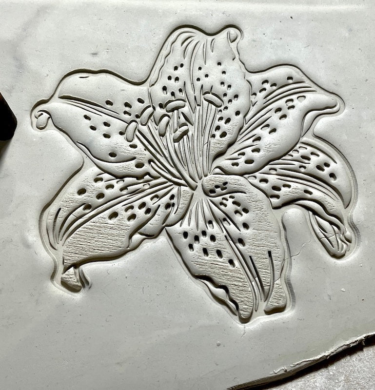 Tiger Lily (Extra Large- Right Facing) - Stamp