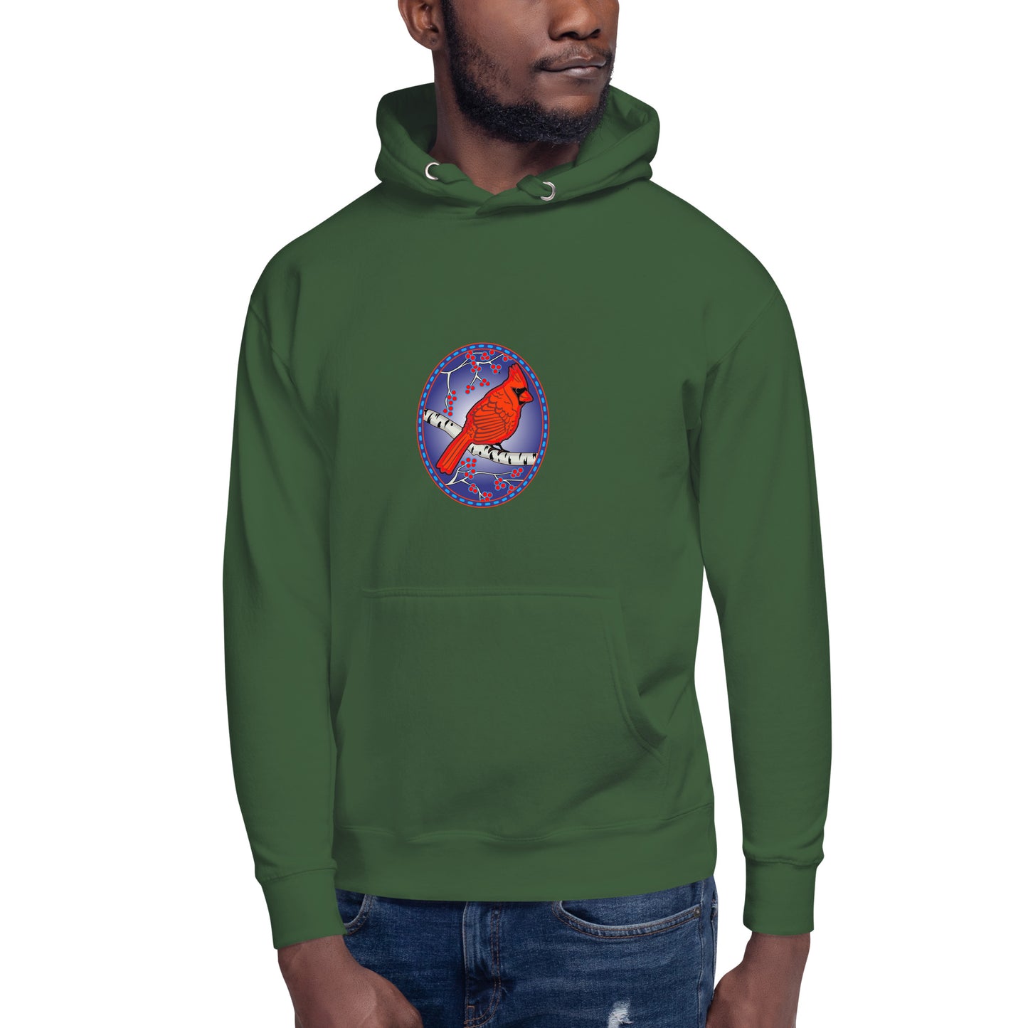 Simple Cardinal Unisex Hoodie