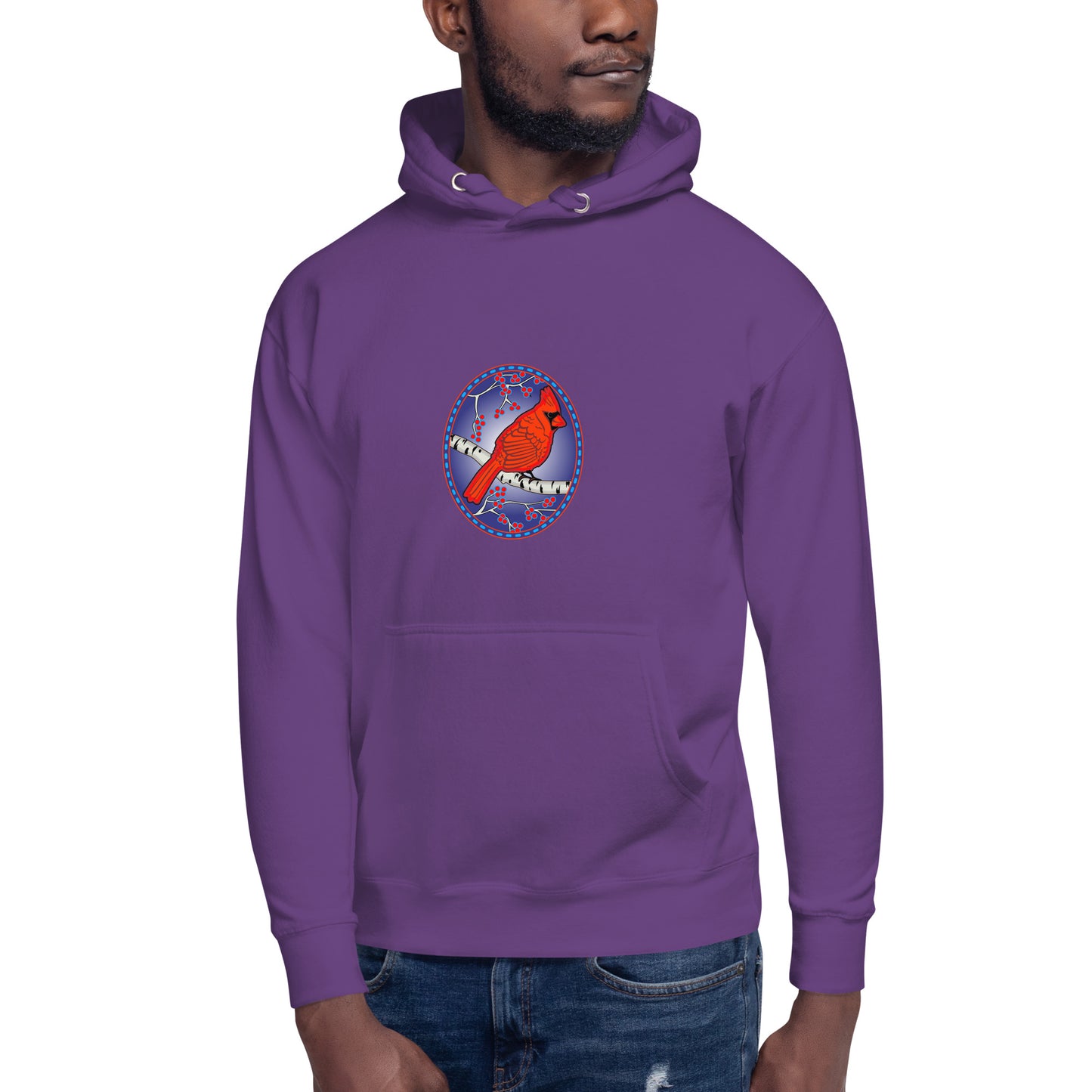 Simple Cardinal Unisex Hoodie