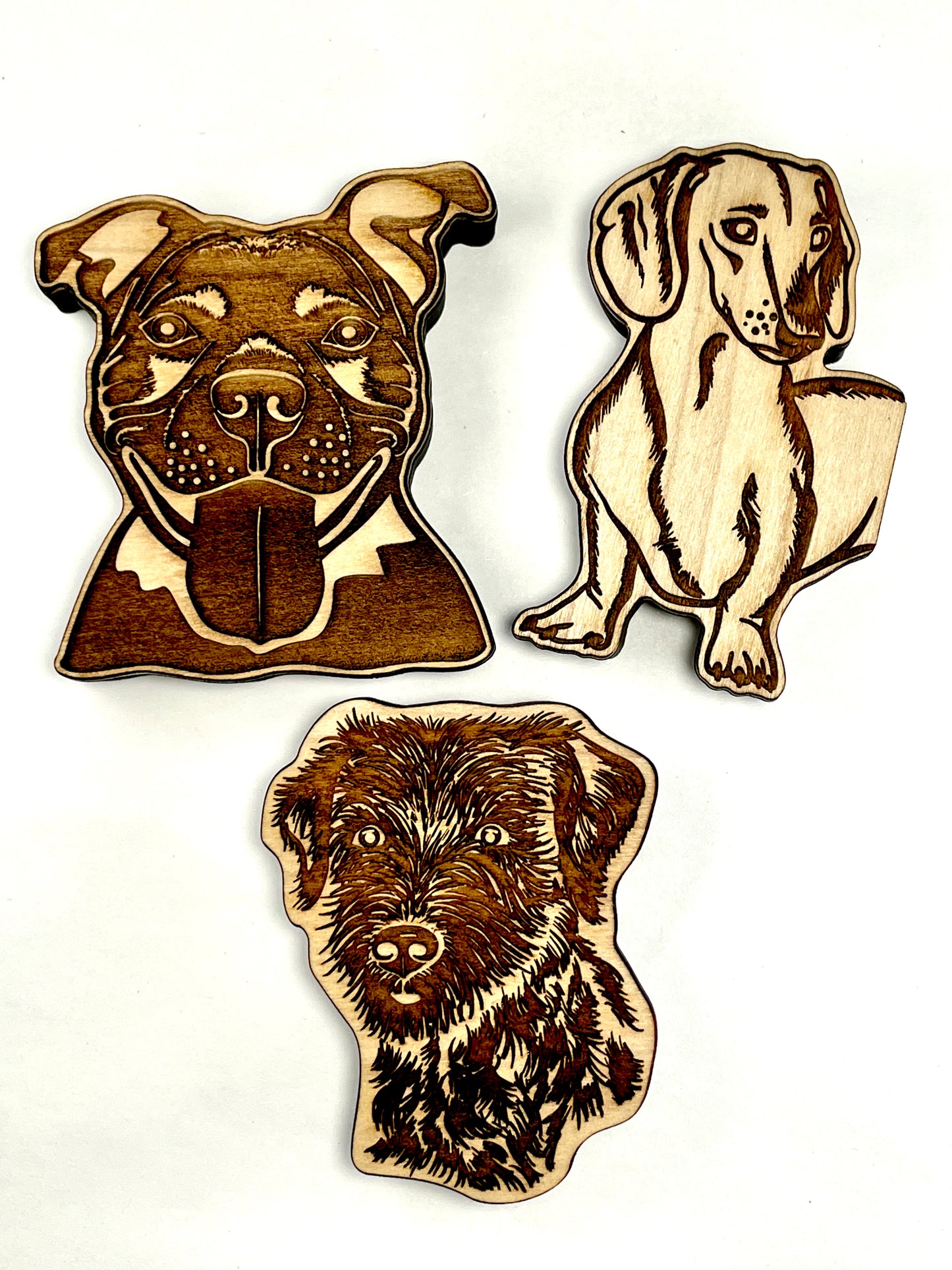 Dog Trio Version 2- (Trixie, Weenie, Toto)- Stamp Bundle