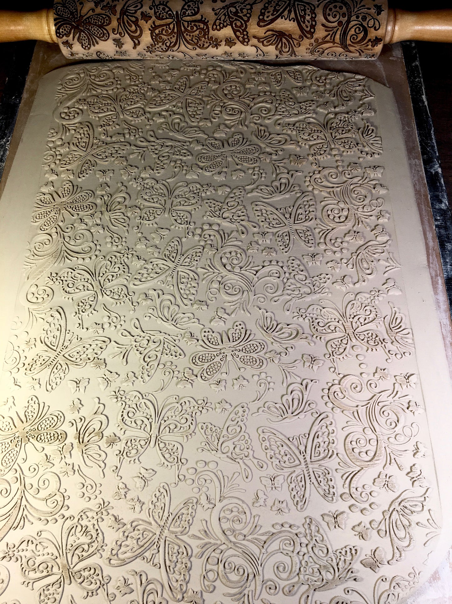 Butterfly Textured Rolling Pin