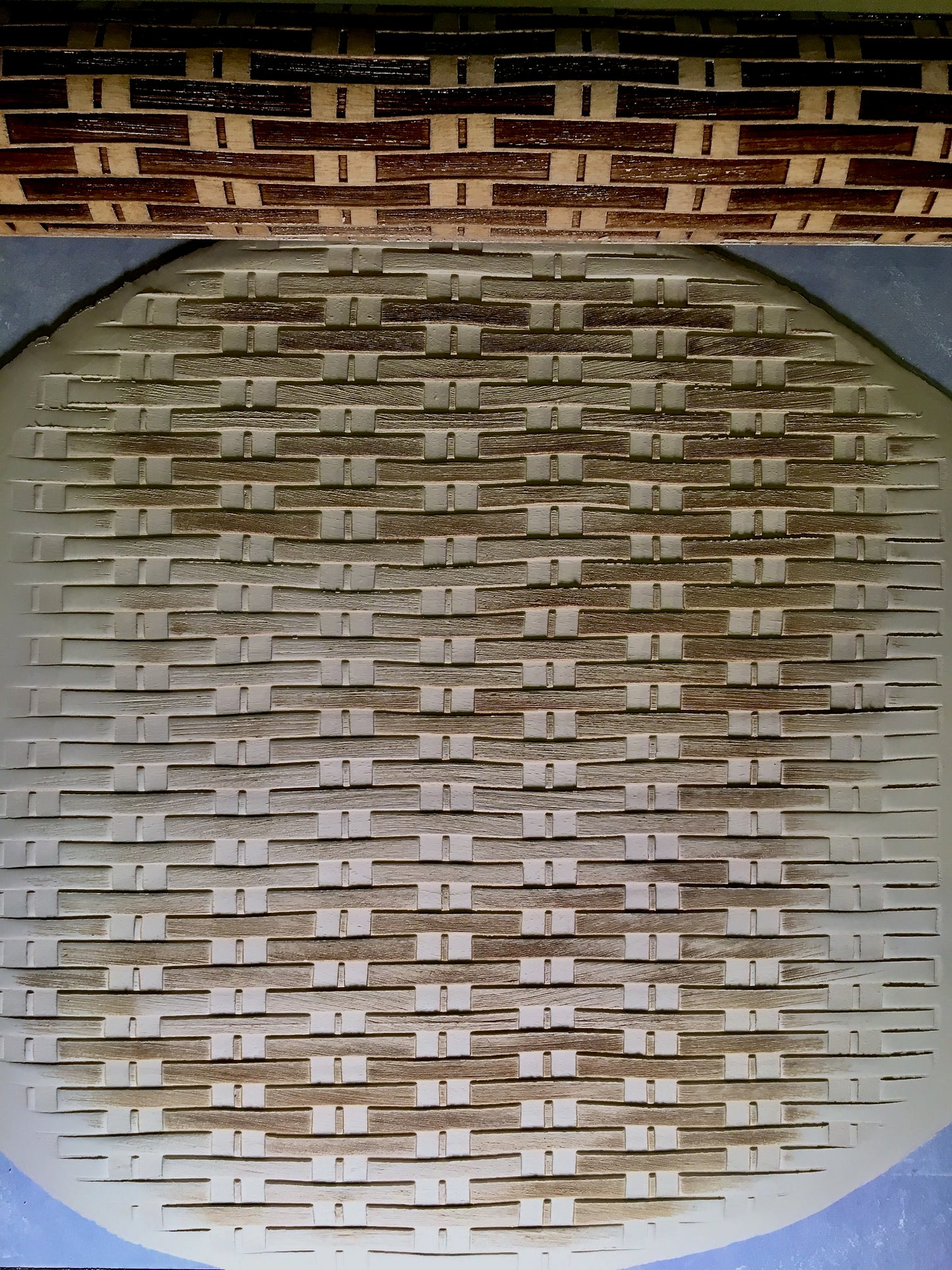 Basket Weave Textured Rolling Pin