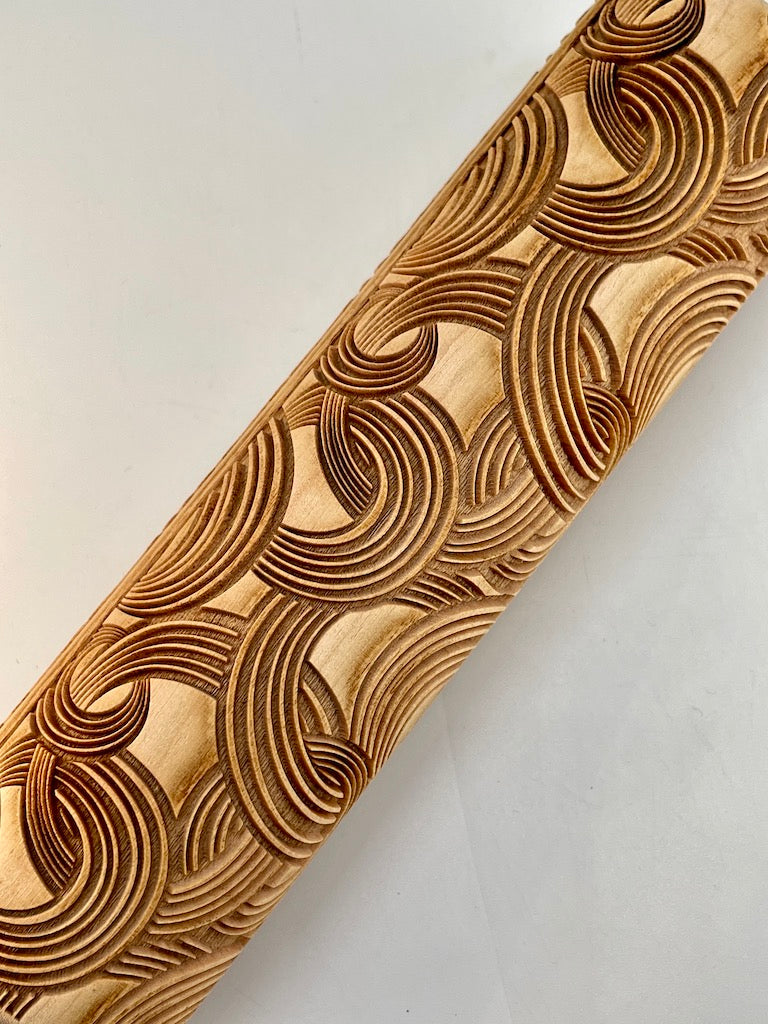 7" Combo Platter Textured Rolling Pin