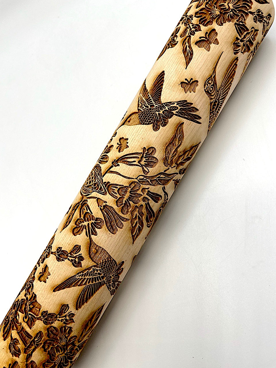 Hummingbird Textured Rolling Pin