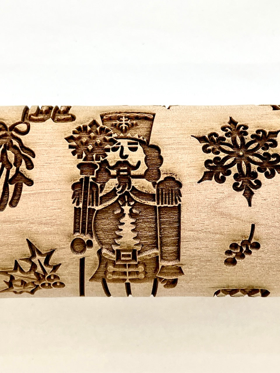 Nutcracker Textured Rolling Pin