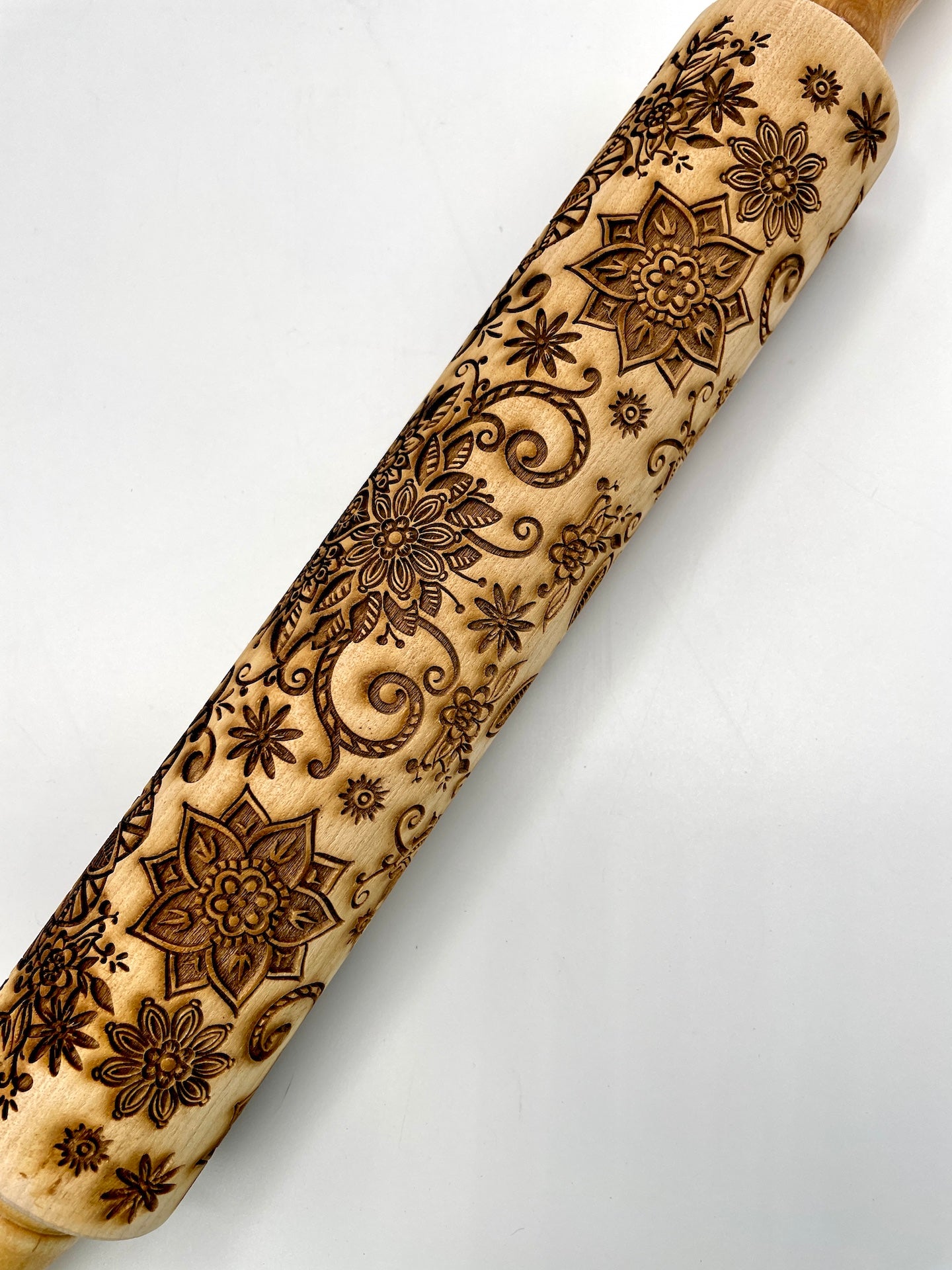 Mandala Garden Textured Rolling Pin