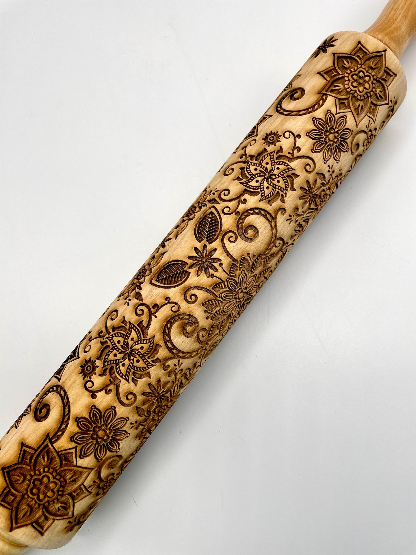 Mandala Garden Textured Rolling Pin