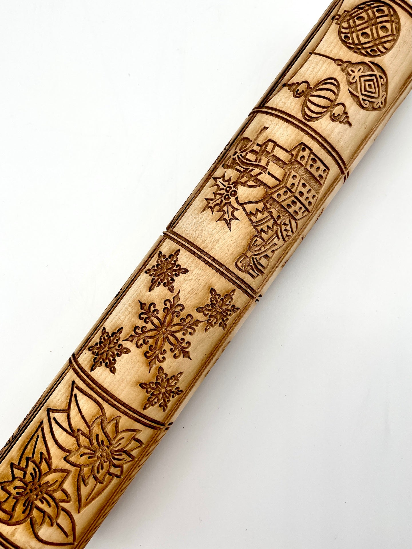 Christmas Textured Rolling Pin