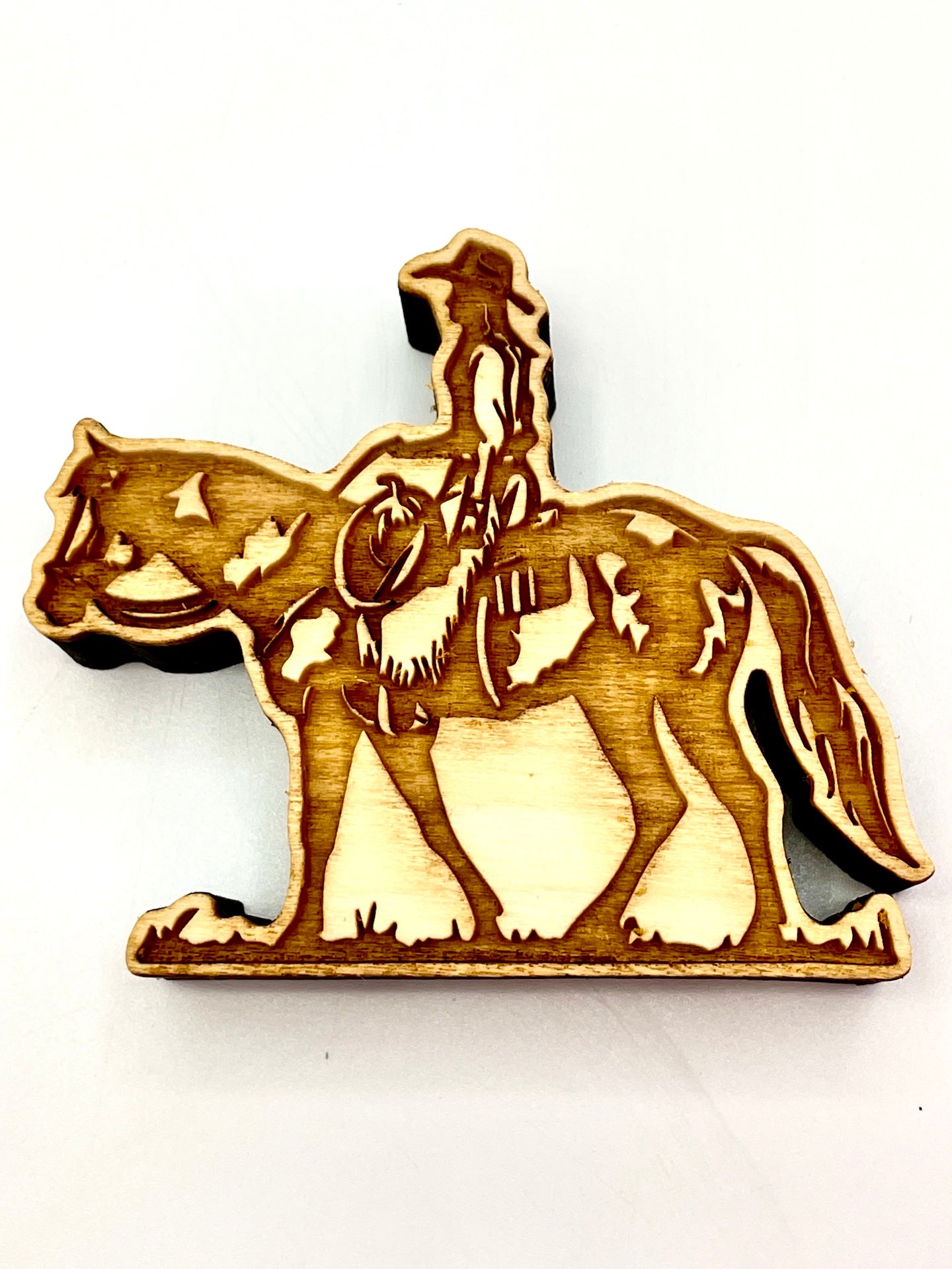 Horse & Rider- Stamp