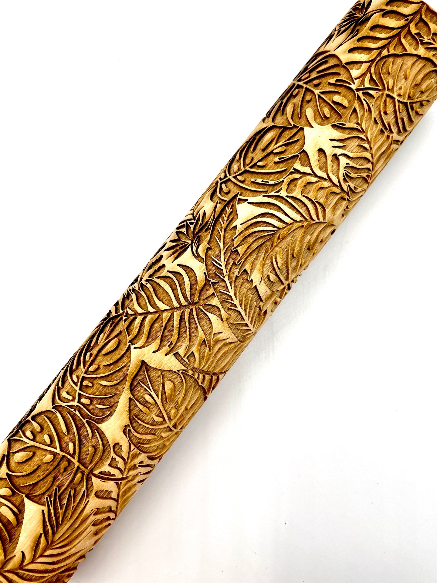 Tropical Leaves Textured Rolling Pin