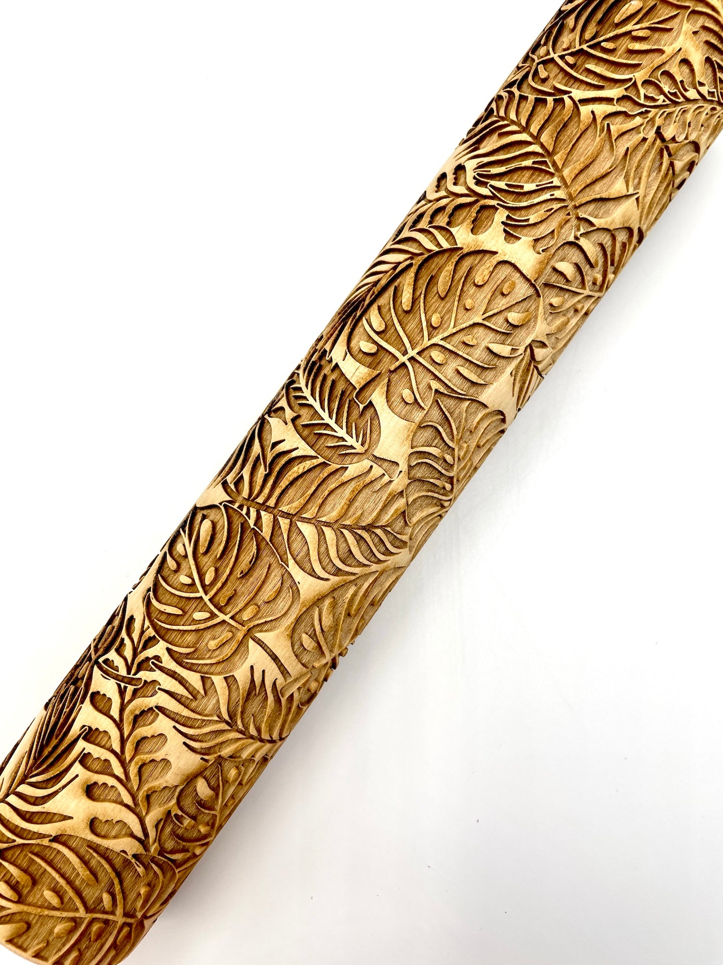 Tropical Leaves Textured Rolling Pin