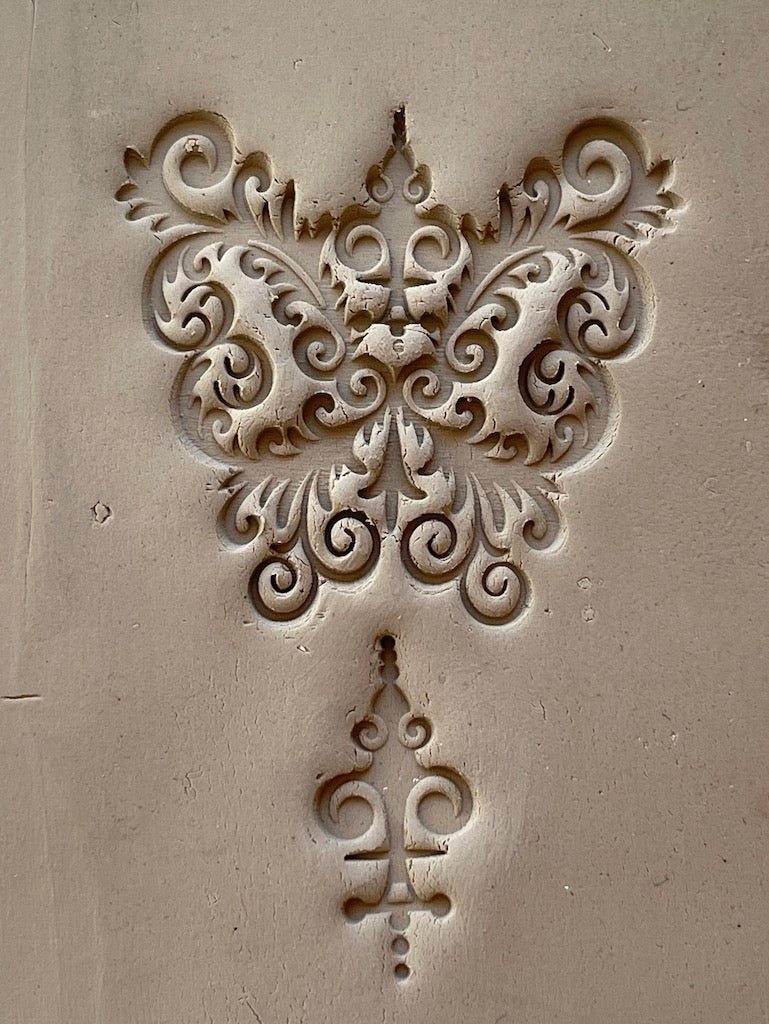 Fleur De Lis Butterfly - Stamp