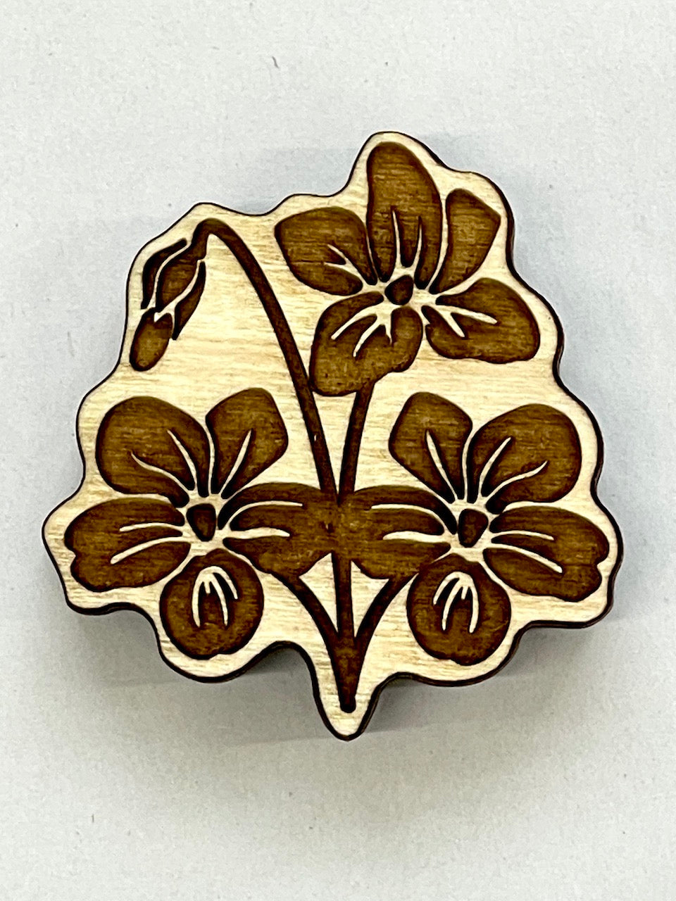 Violets (Flower & Bud Cluster)- Stamp