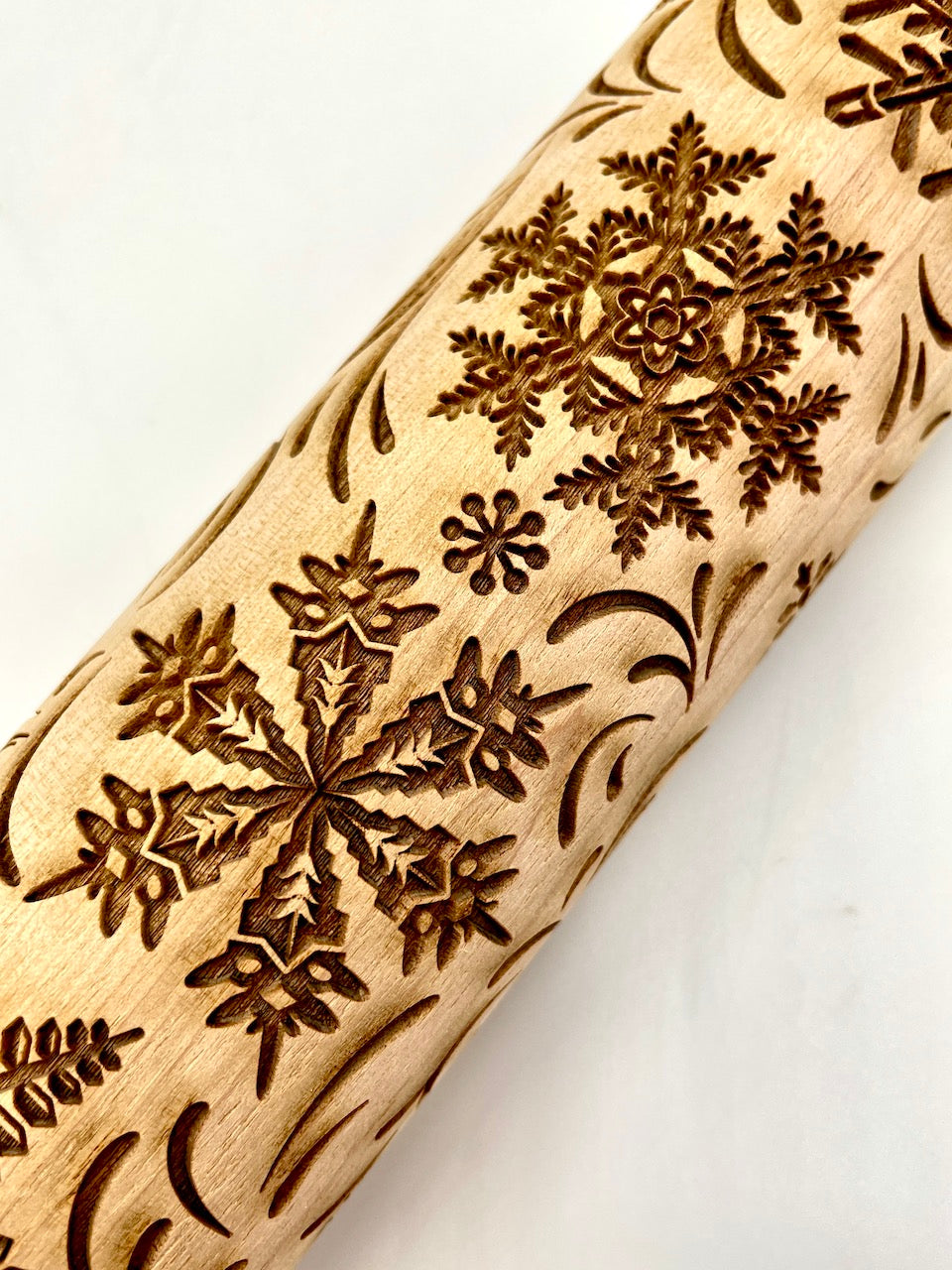 Snowflakes Textured Rolling Pin