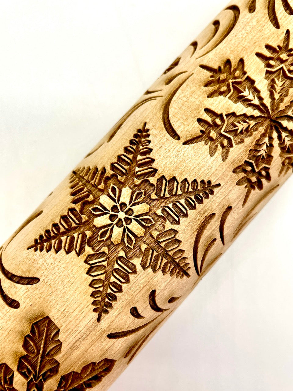 Snowflakes Textured Rolling Pin