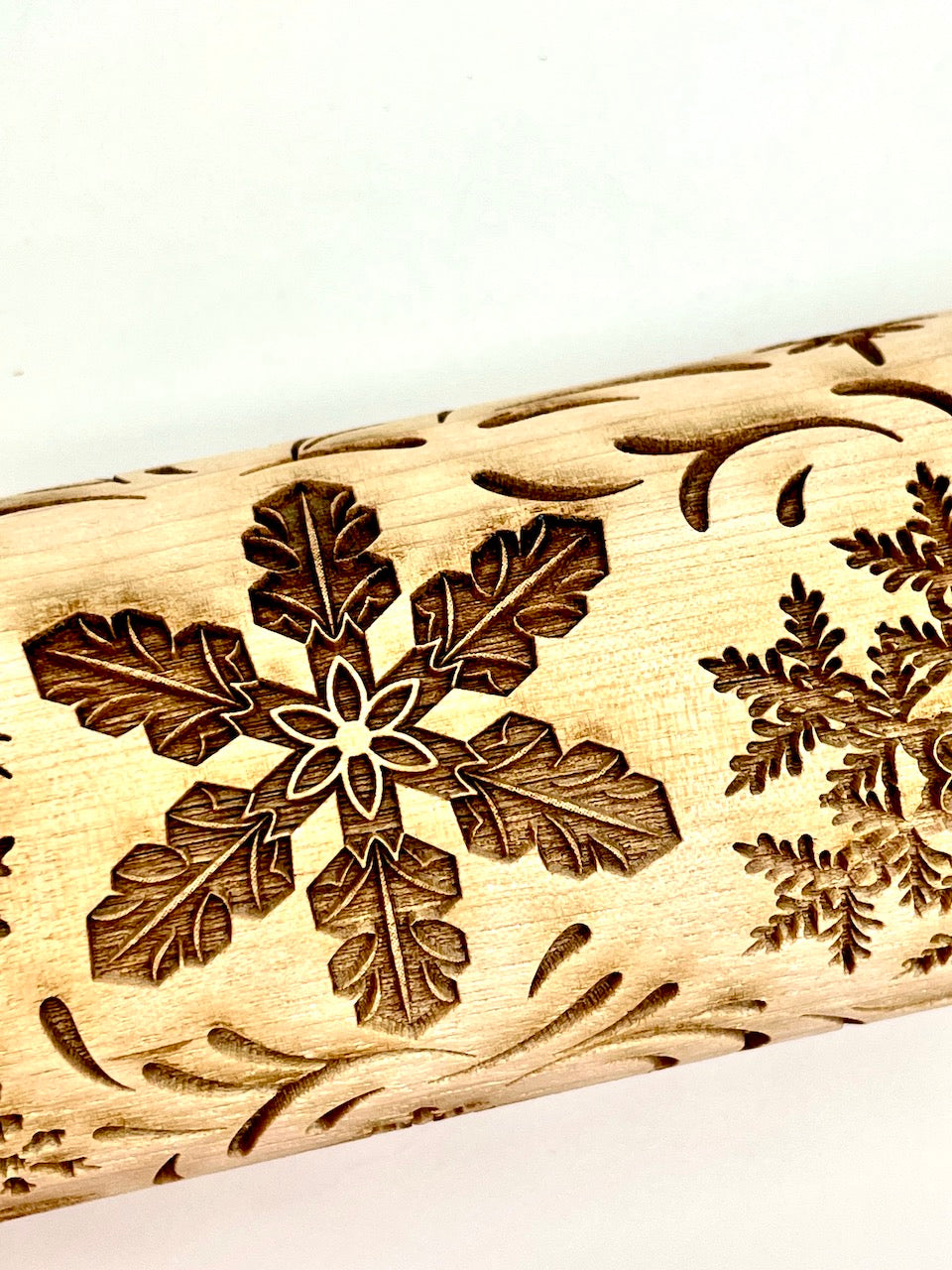 Snowflakes Textured Rolling Pin