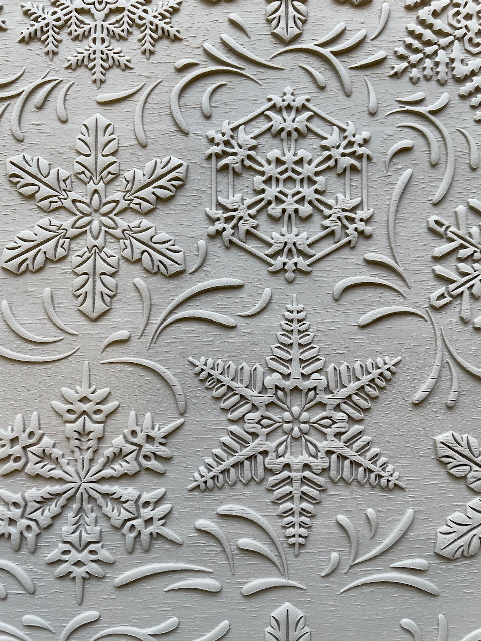 Snowflakes Textured Rolling Pin