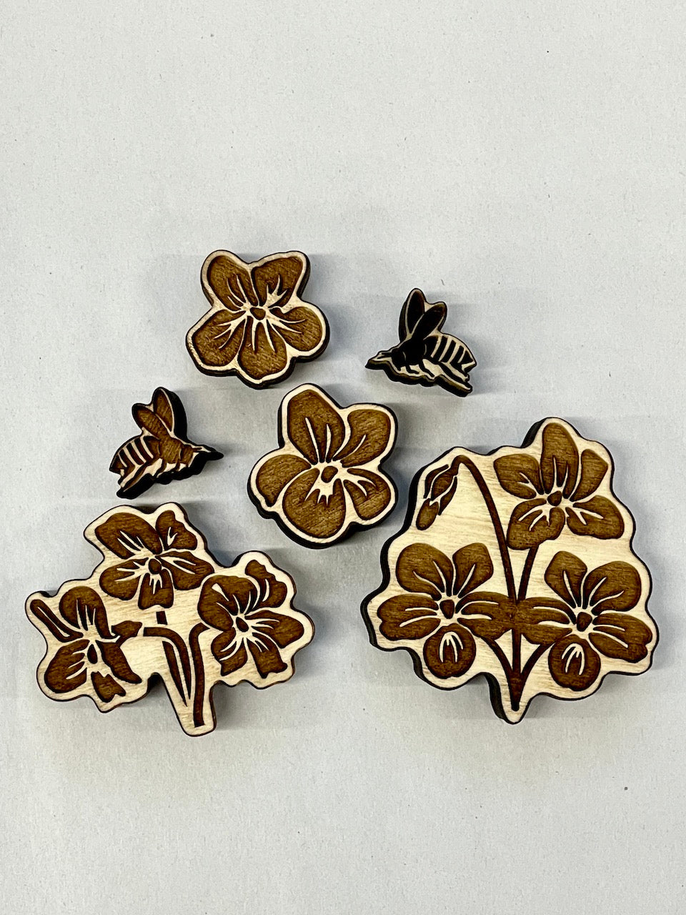 Violets & Mini Bees- Stamp Bundle