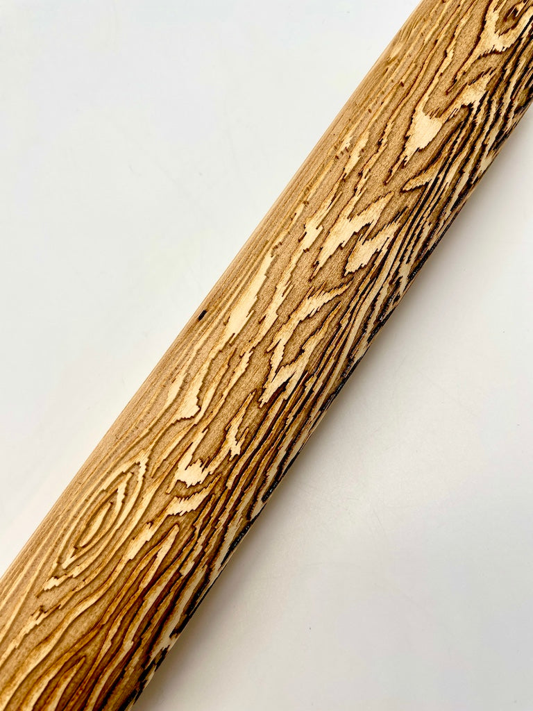 Wood Grain Textured Rolling Pin