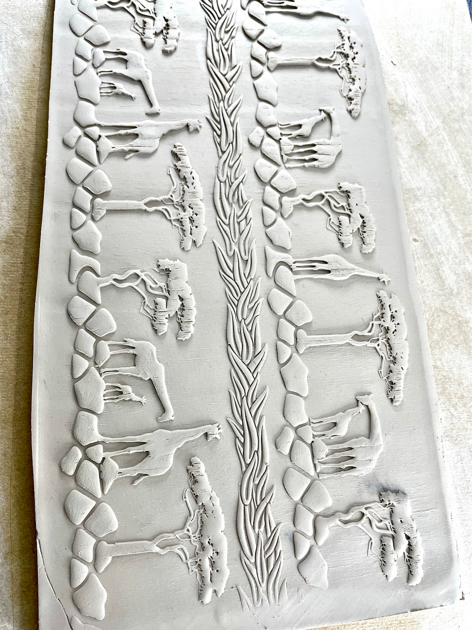 Giraffe Safari 7" Textured Rolling Pin