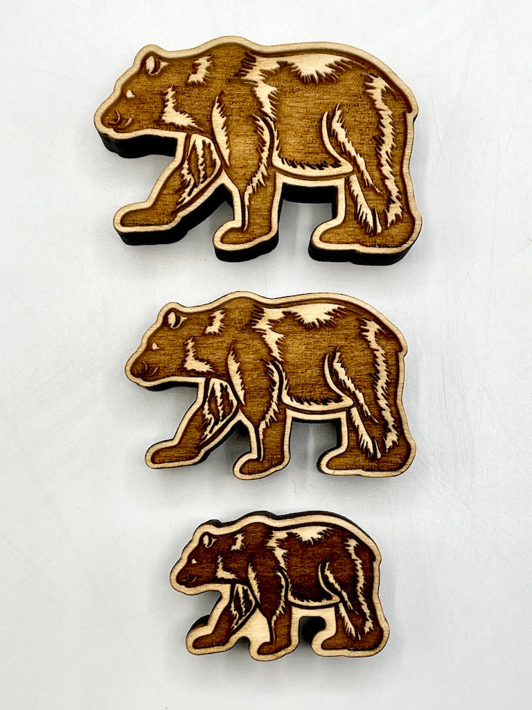 Bear (Left Facing) Small- Stamp