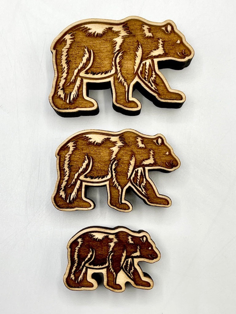 Bear (Right Facing) Small- Stamp