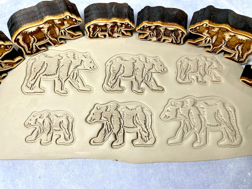 Bear (Right Facing) Small- Stamp