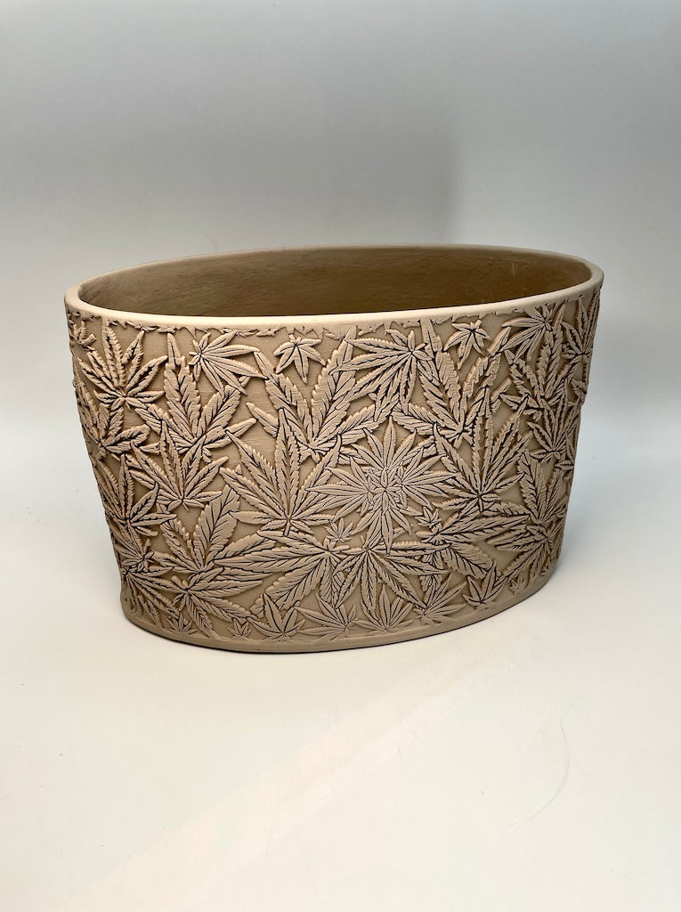 Cannabis Leaves Textured Rolling Pin