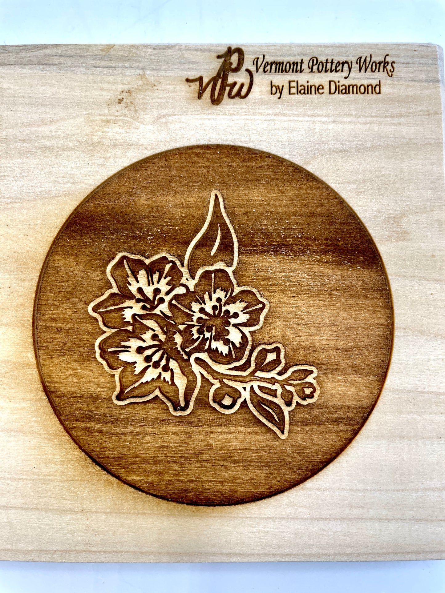 Cherry Blossoms & Cherries Textured Plank