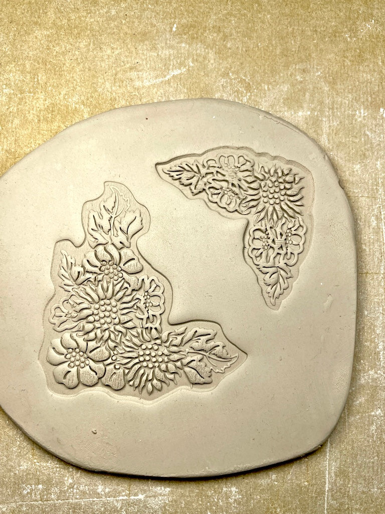 Corner Boarder Sunflower (Large)- Stamp