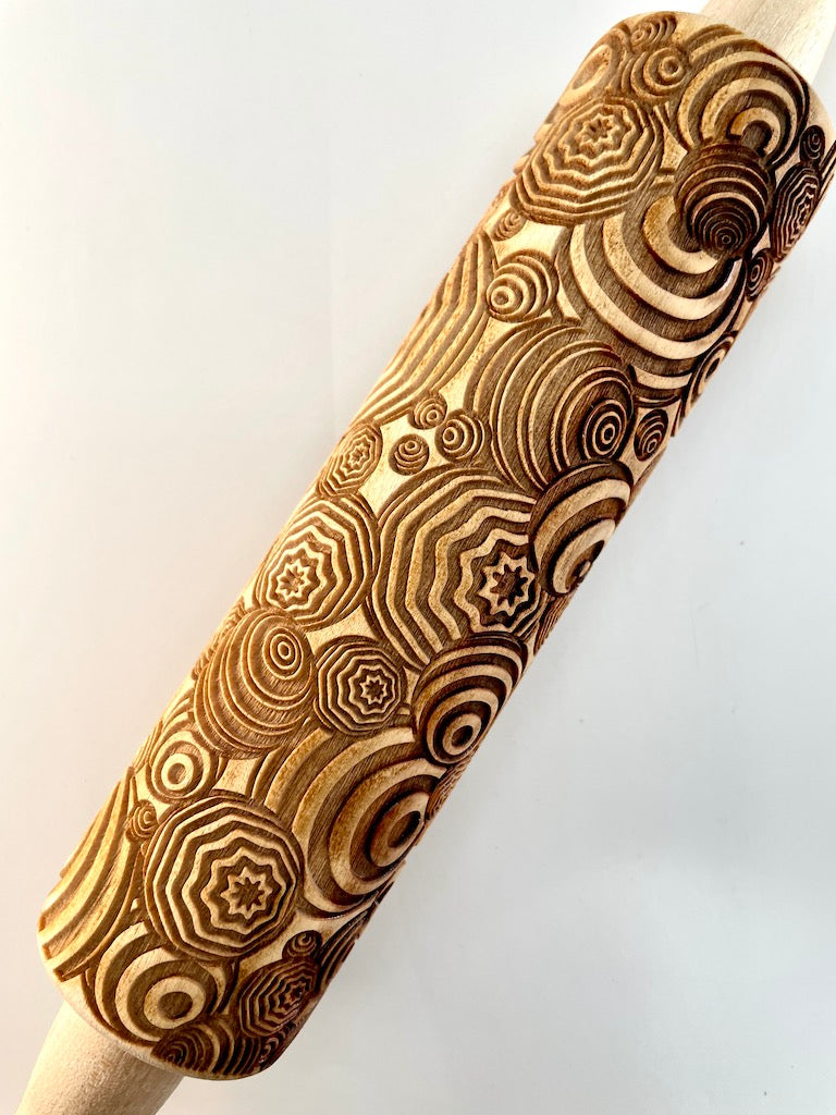 7" Spheres Textured Rolling Pin
