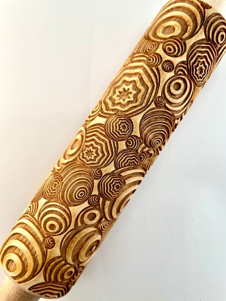 7" Spheres Textured Rolling Pin
