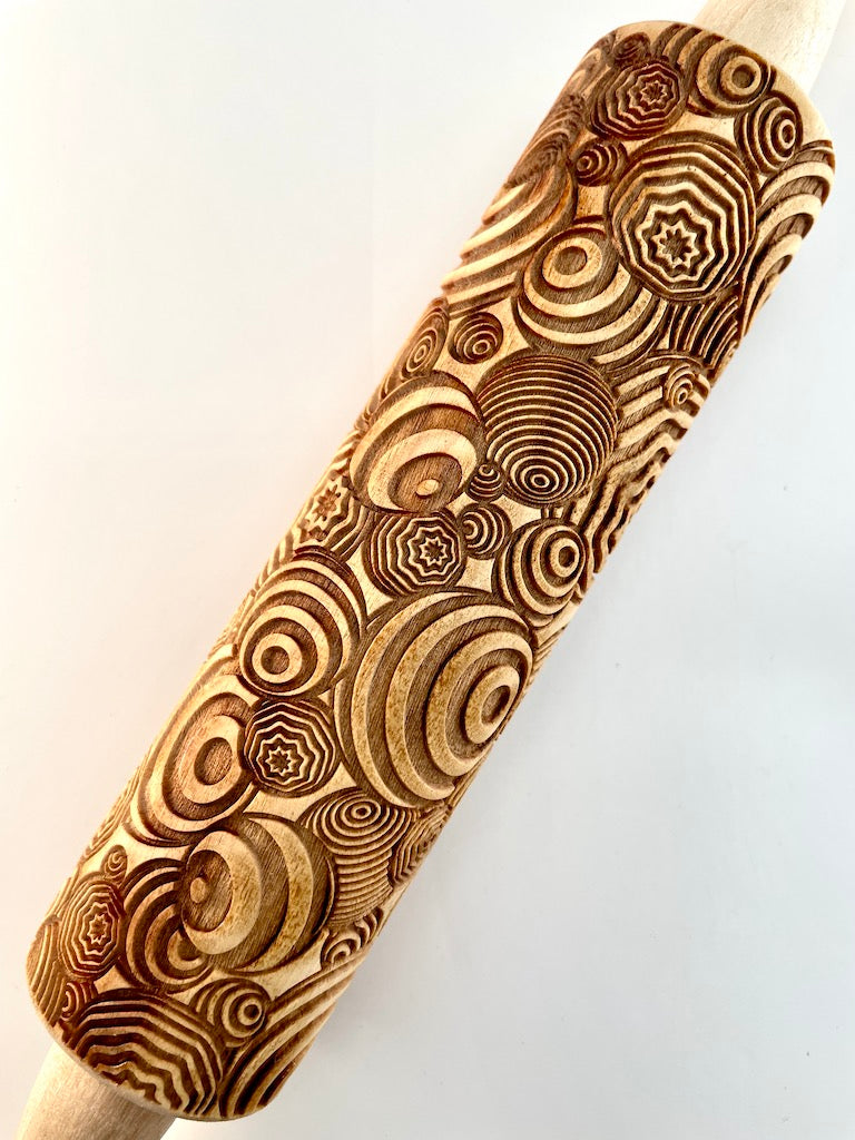 7" Spheres Textured Rolling Pin