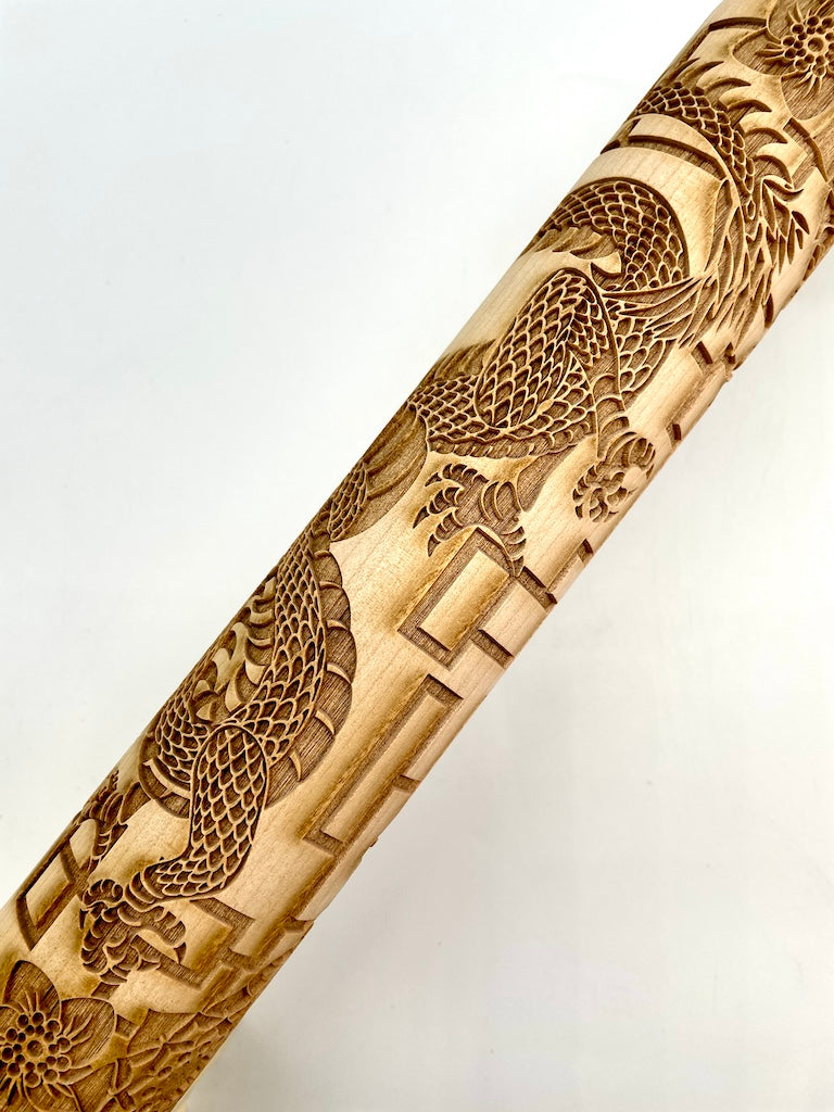 Double Dragon Textured Rolling Pin
