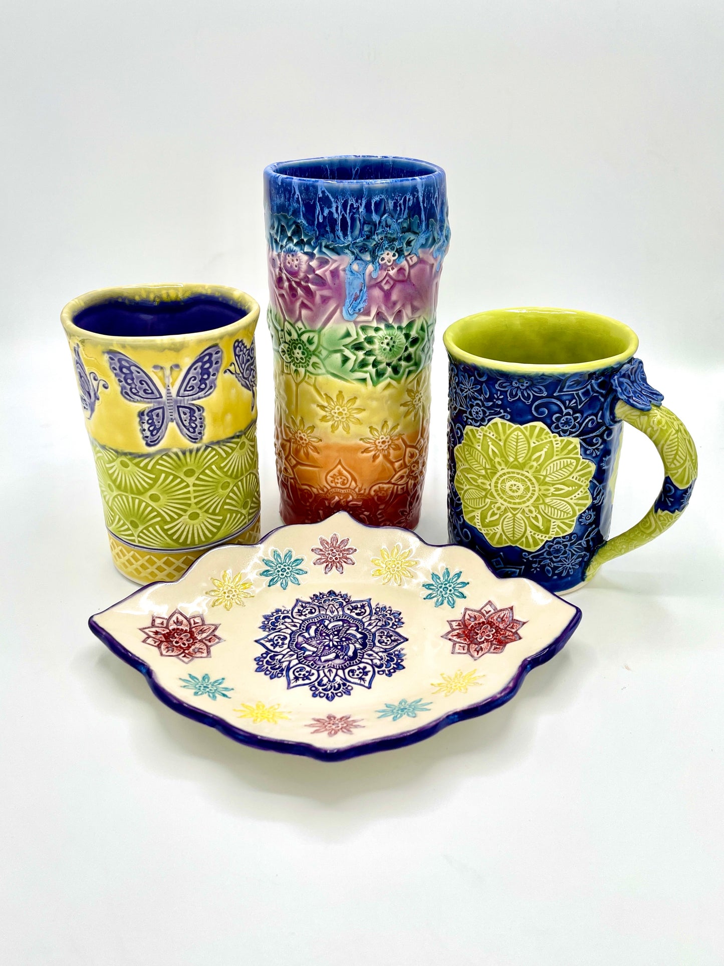 Mandala Stamped Dish