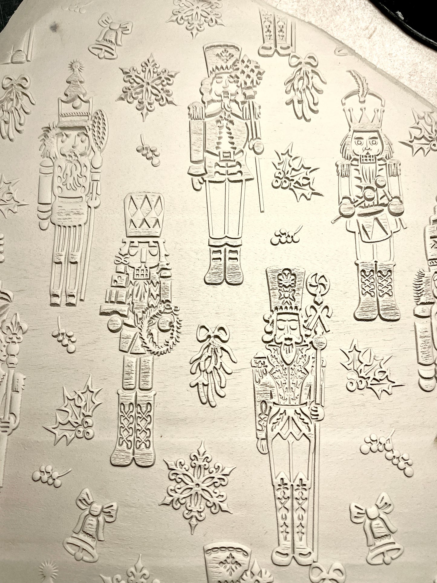 7" Nutcracker Textured Rolling Pin