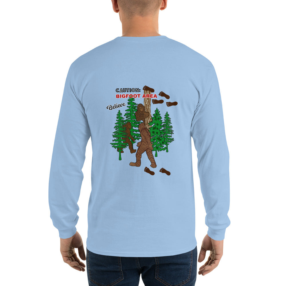 Big Foot Men’s Long Sleeve (Back Design) Shirt