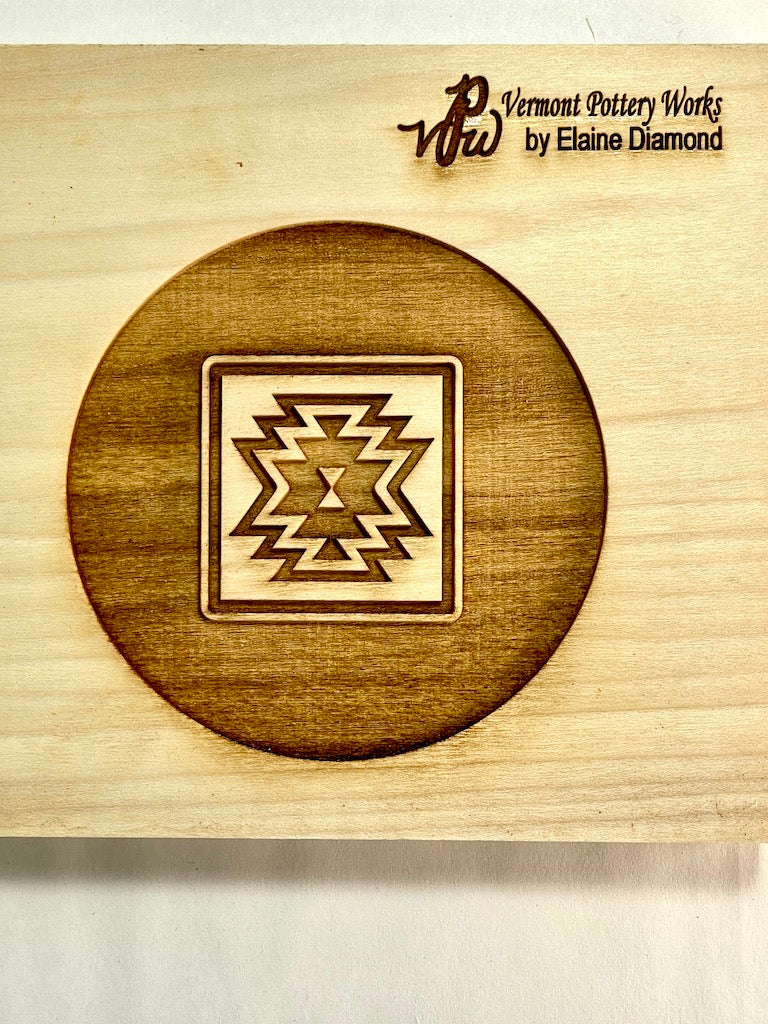 Southwest Design Textured Mug Plank