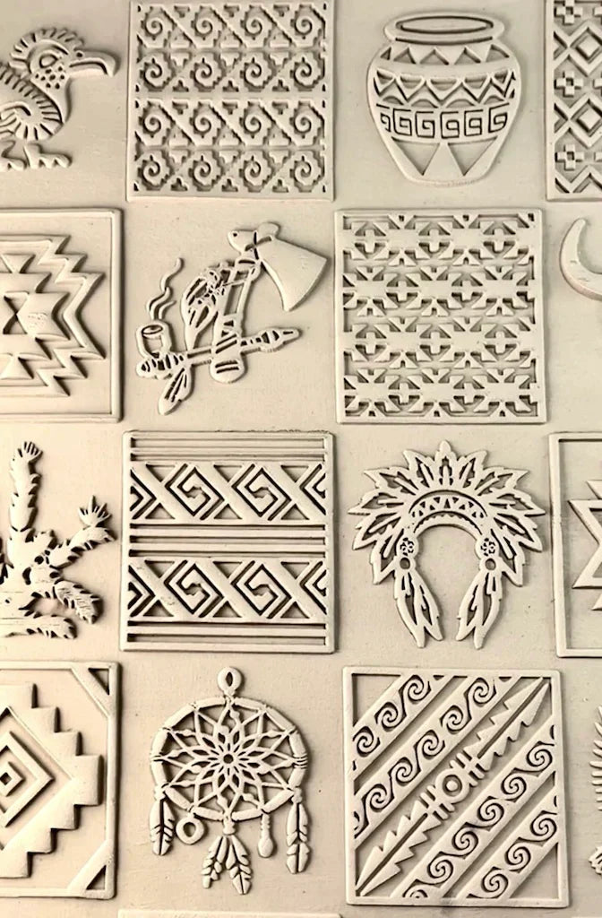 Southwest Collection- Peace Pipe & Axe- Stamp