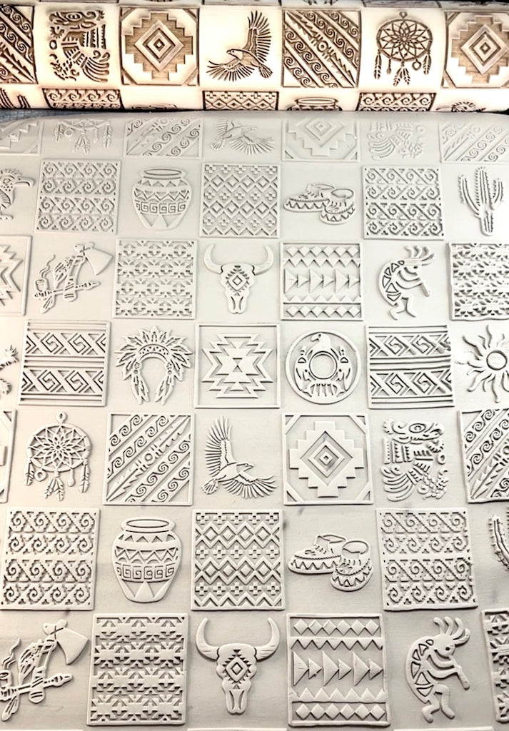 Southwest Collection- Peace Pipe & Axe- Stamp