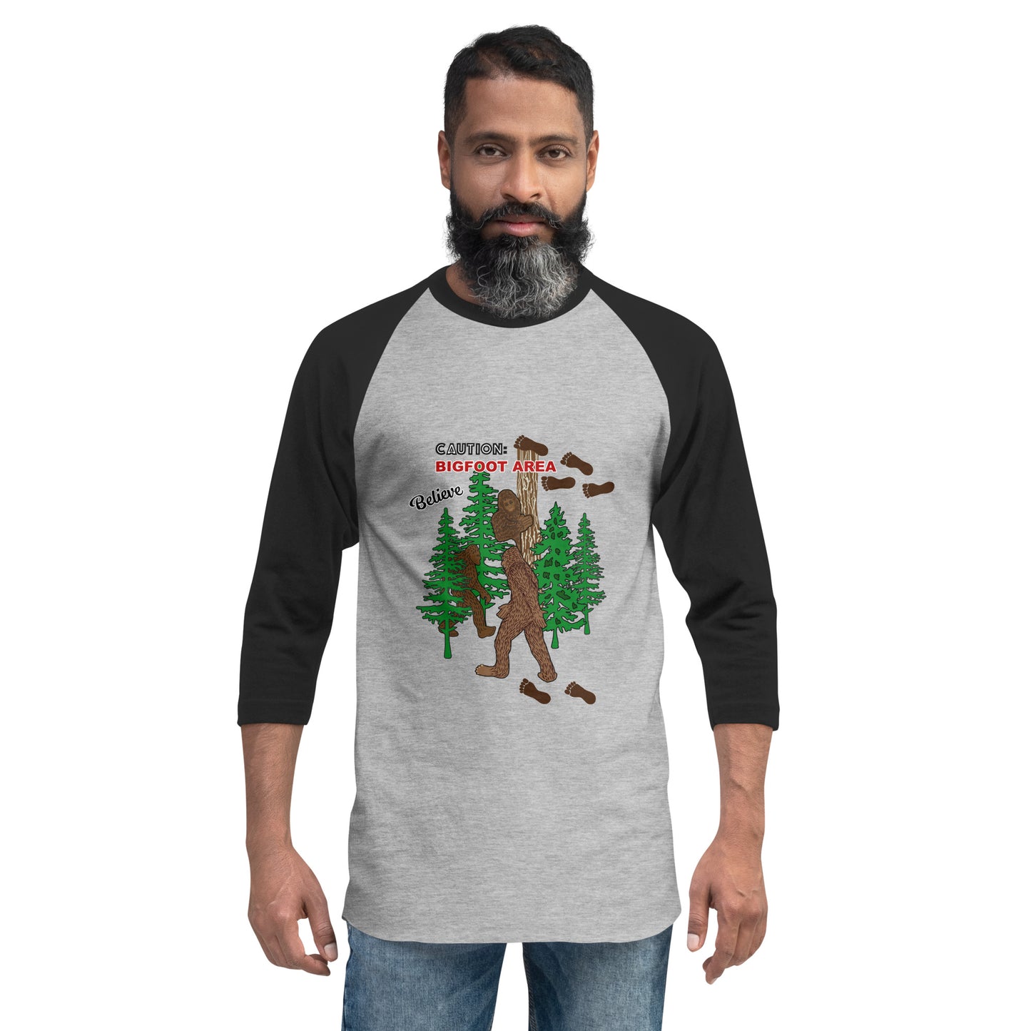 Big Foot 3/4 Sleeve Raglan Shirt