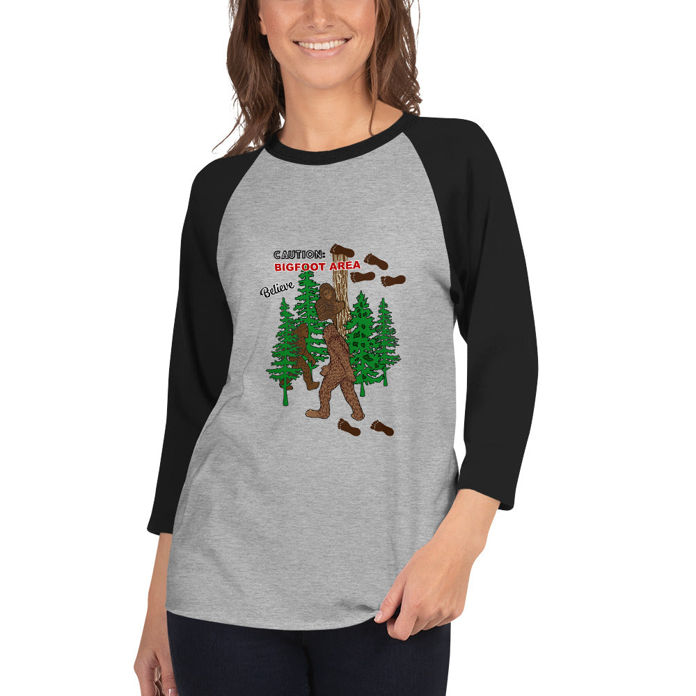 Big Foot 3/4 Sleeve Raglan Shirt